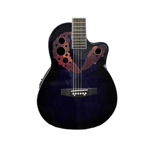 GUITARRA ELECTROACUSTICA CAMPERO TIPO OVATION AZUL MOD.C-GUI-EA-3BL -  SERVIMUSIC